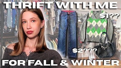 THRIFT WITH ME 🤎🧣🍂 for fall & winter (vintage, pinterest inspired, y2k) in beacon NEW YORK