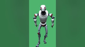 #Robot Run pose green screen ||