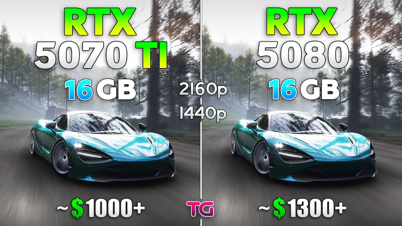 RTX 5070 Ti vs RTX 5080 - Big Comparison with New Drivers | 1440p & 4K ...
