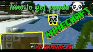 . How To Get Panda In Minecraft.