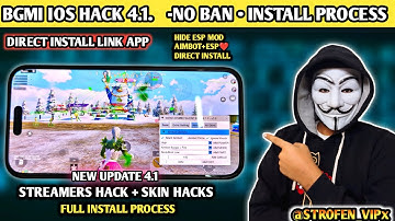 Best BGMI iOS Hack 4.1 Latest | No Ban 🔥 Direct Install Skin Hack BGMI 4.1 WINIOS ZERO FULL PROOF