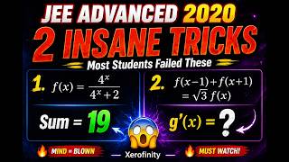 JEE Advanced 2020 Hidden Tricks | Function Sum + Functional Equation Solved Smartly