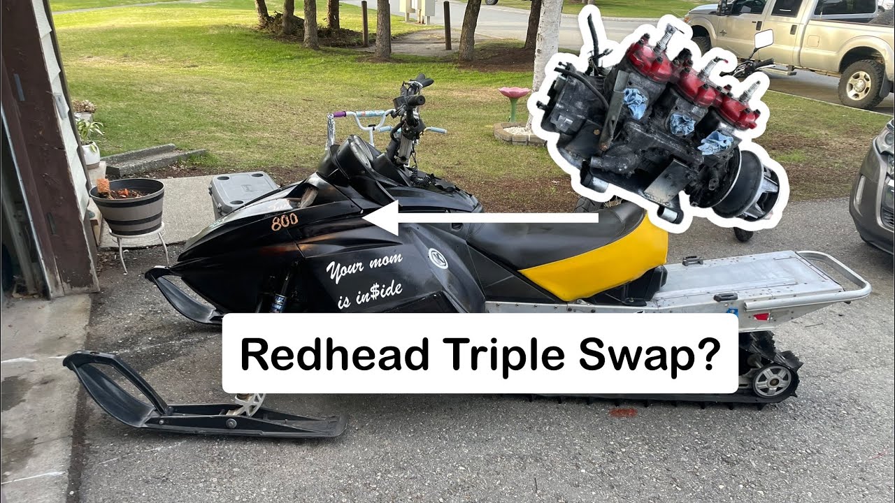Yamaha 700 Triple Swapped Skidoo Rev build!: Part 1
