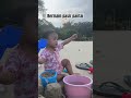 Bermain pasir pantai #masyaallahtabarakallah