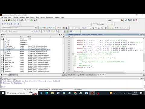 Carry Look-Ahead Adder 8 bit Code with Overflow in Verilog and VHDL ...