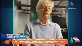 María Luisa Solá, dobladora de Sigourney Weaver, tras el gesto de la actriz en los Goya - Zapeando