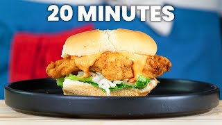 The 20 Minute Fried Chicken Sandwich Anyone Can Make