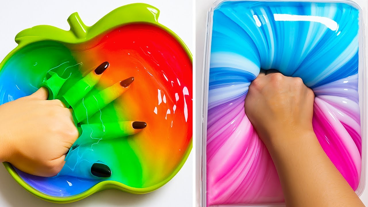 Расслабляющие АСМР-видео со слаймом для сна | Satisfying Slime No Talking ASMR 3821