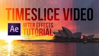 How to make a TIMESLICE VIDEO After Effects tutorial