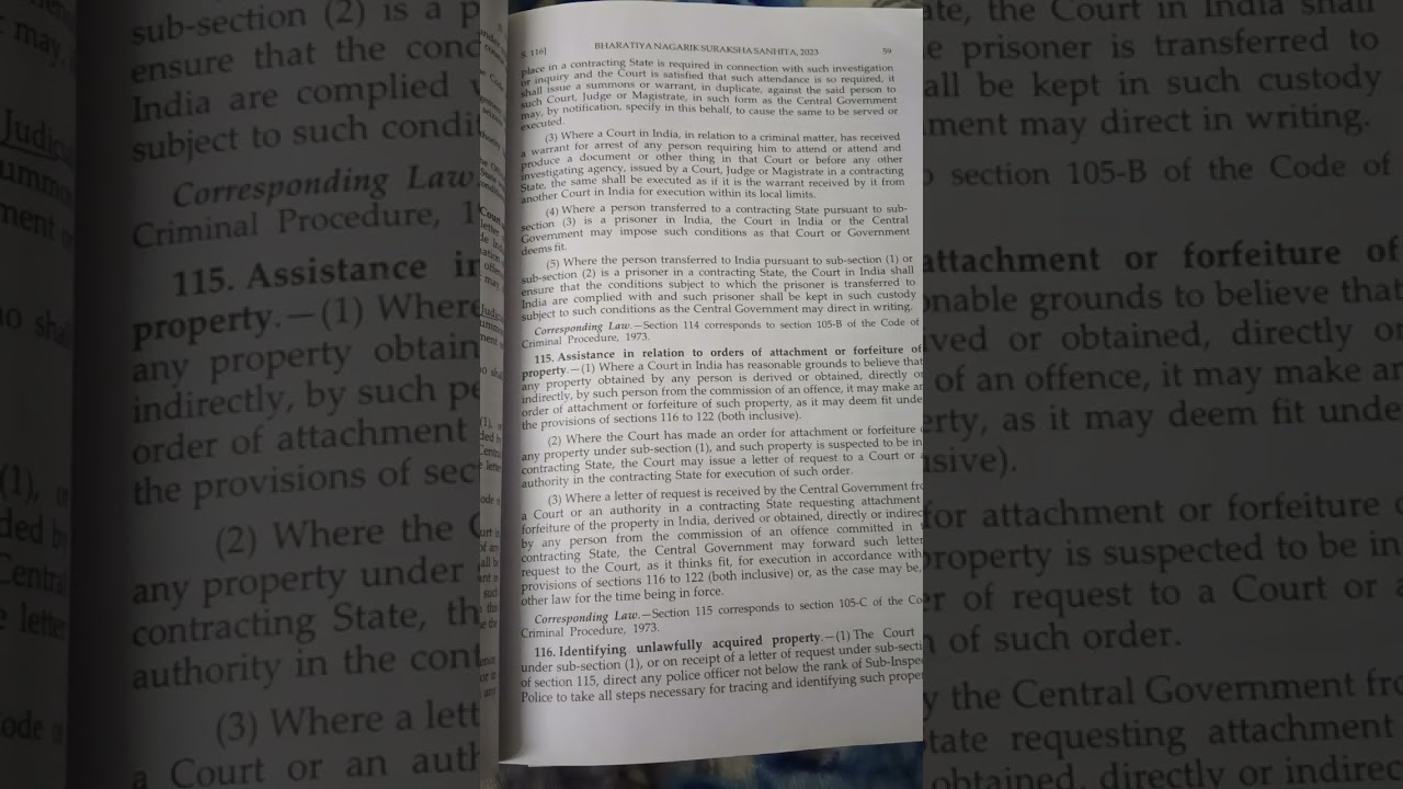 Section 114 to 116 of BNSS chapter Vlll 