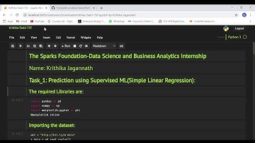 The Sparks Foundation- Data Science Internship Task1