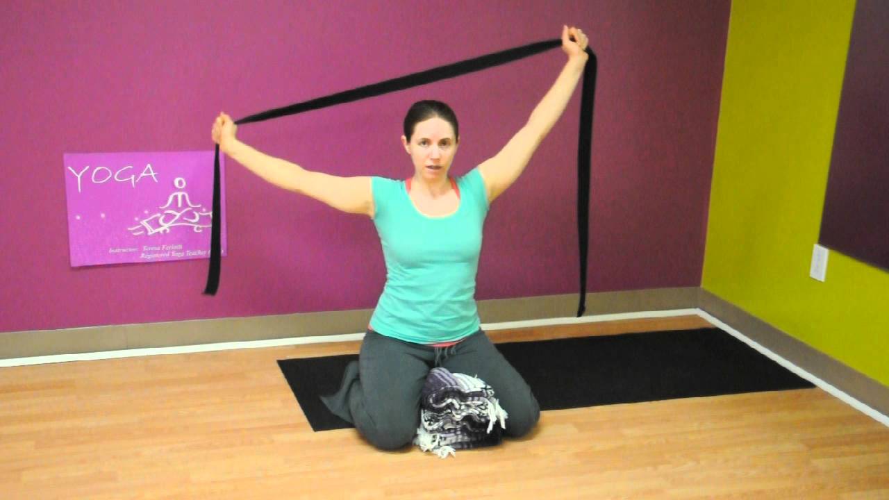 Easy Shoulder Stretches with Yoga Strap 