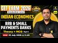 CET Graduation Level 2026 | Indian Economics | RRB &amp; Small Payments Banks | Theory | Saurabh Sir