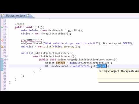 Intermediate Java Tutorial   118   Listening for User Events