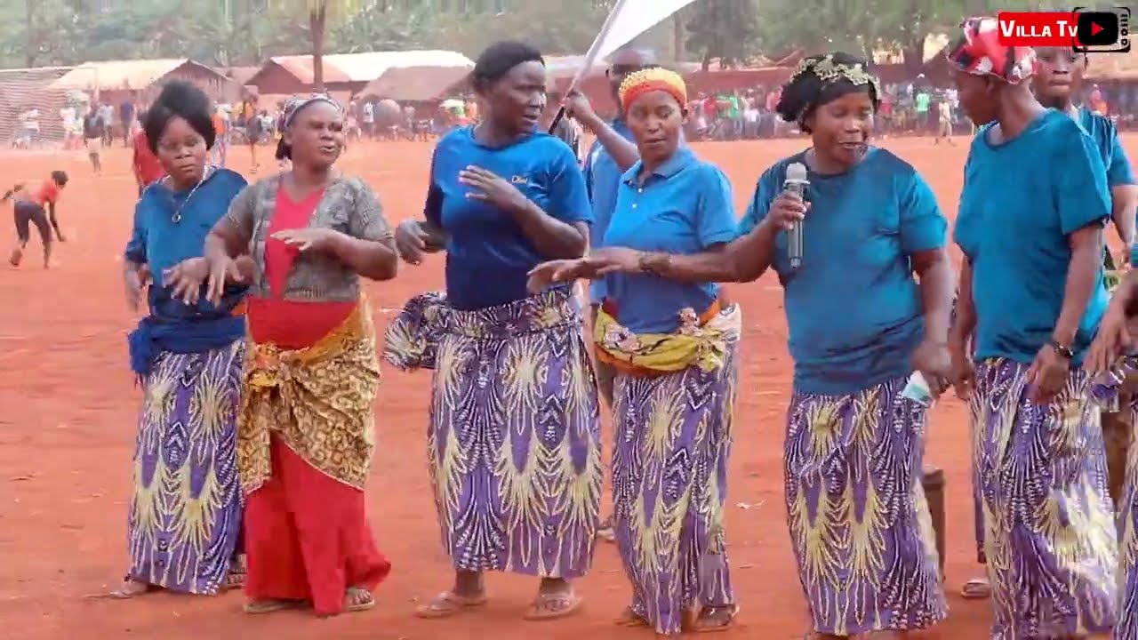 CONGOLESE REFUGEES TRADITIONAL DANCE AT JRS CUP OPENING, NYARUGUSU CAMP