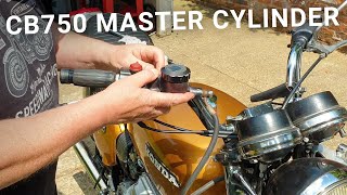 Honda CB750 Front Brake Master Cylinder Rebuild | Motorcycle Weak Brakes Fix | Part 24