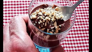 DESSERT CREMA AL CIOCCOLATO - DOLCE FACILE, CREMOSO E VELLUTATO - SENZA UOVA