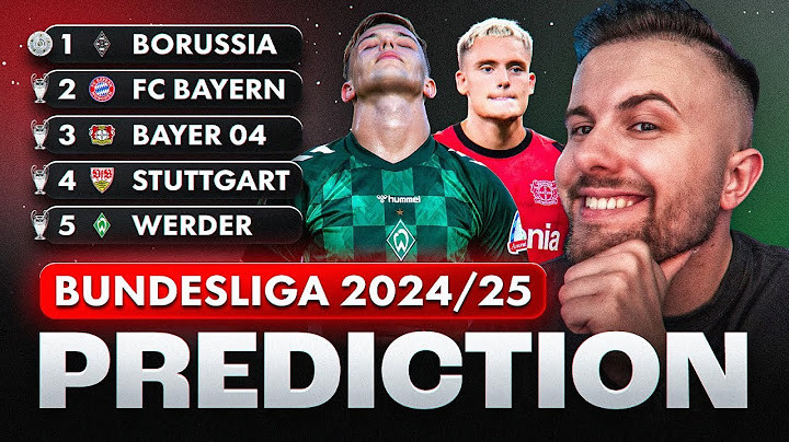 Meine Bundesliga Saison Prognose 2024/2025 🏆
