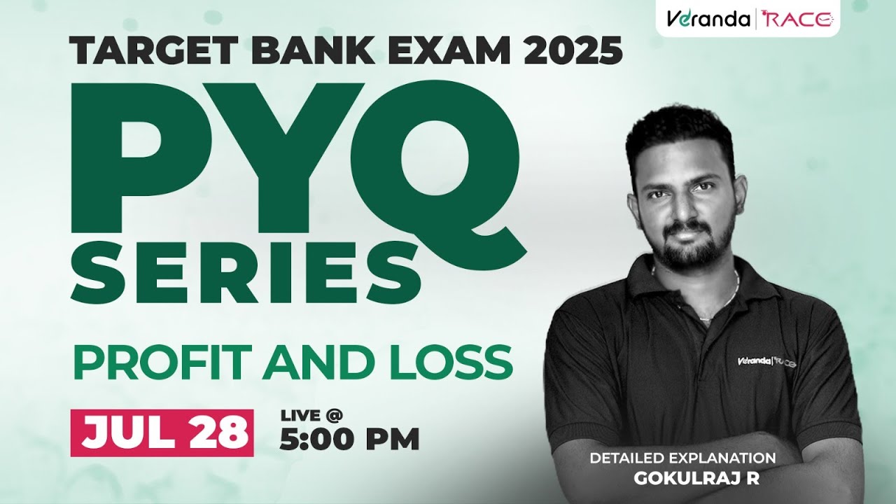 TARGET BANK EXAM 2025 | PROFIT & LOSS | PYQ SERIES | BY - GOKULRAJ