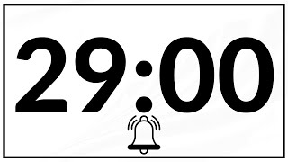 29 Minute Timer with Alarm 🔔 | Countdown Timer 29 Minutes