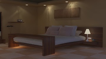 Tutorial on Modeling, Texturing & Lighting a 3D Stylish Bedroom in 3dsmax using Vray ( Part 7 )