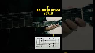 F Balinese Pelog Guitar Scale#shortsfeed#shortvideo