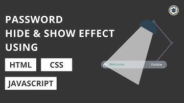 Animated Password Hide/Show effect using HTML CSS JAVASCRIPT | WebEffectAnimation