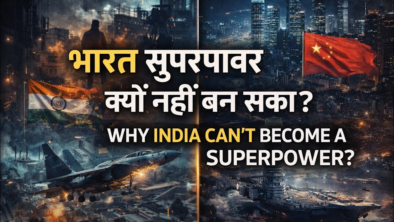 Explained in Hindi Why India Can’t Become a Superpower (Yet). - YouTube