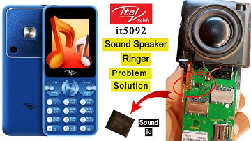 Itel Mobile 5092 Ringer Speaker Problem Solution | All China Keypad Phone Speaker IC Solution