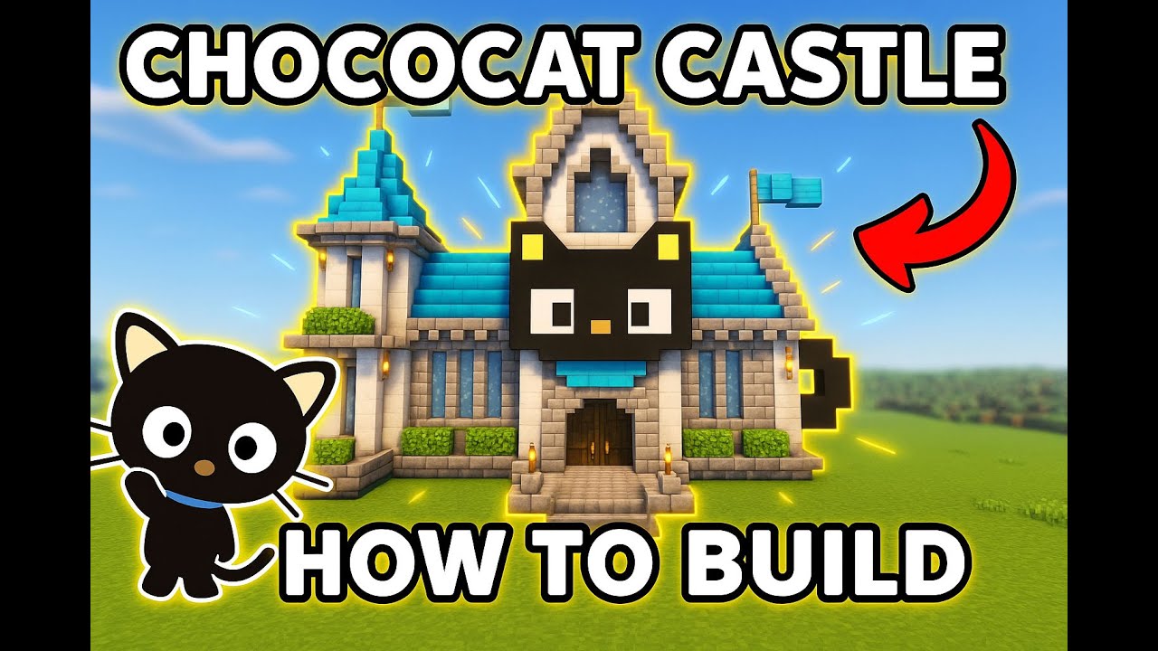 Chococat Buiild Minecraft: Chococat Castle - A Kawaii Build Tutorial - YouTube