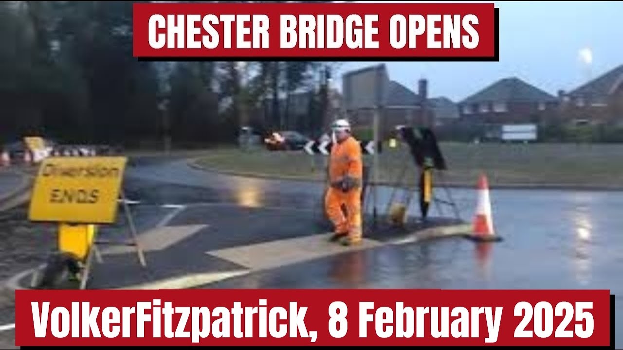 I FILMED THE PRECISE MOMENT AT WHICH CHESTER BRIDGE OPENED IN ASH # ...