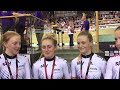 World cup gold medallists: The Great Britain Cycling Team women's team pursuit