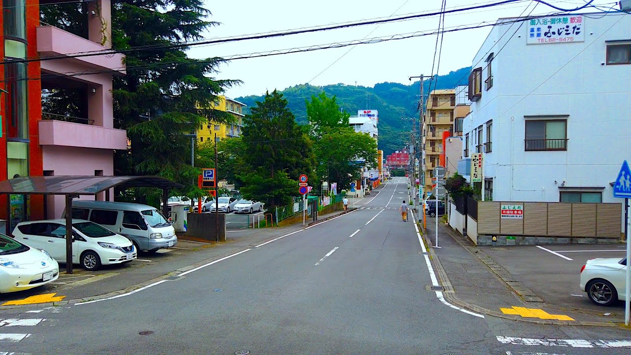 Japan Walk - Yugawara Station(湯河原駅のまわり) - 4K