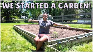 WE STARTED A GARDEN! | Gardening for Beginners | Gardening 101 #garden  #gardeningforbeginners