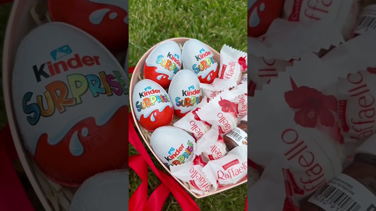 Сладкий бокс для нее с Kinder, Nutella и конфетами Rafaello - фото №1