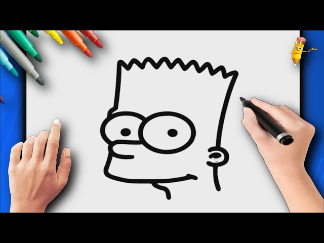 Desenhos de Bart Simpson Triste para Colorir e Imprimir 