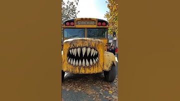 EVIL SCHOOL BUS EATER IS HERE 🤯 #schoolbus