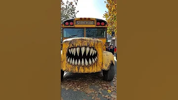 EVIL SCHOOL BUS EATER IS HERE Schoolbus 