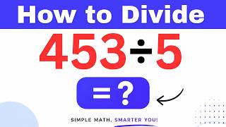 453÷5  Divide 453 by 5 (Long division Method)