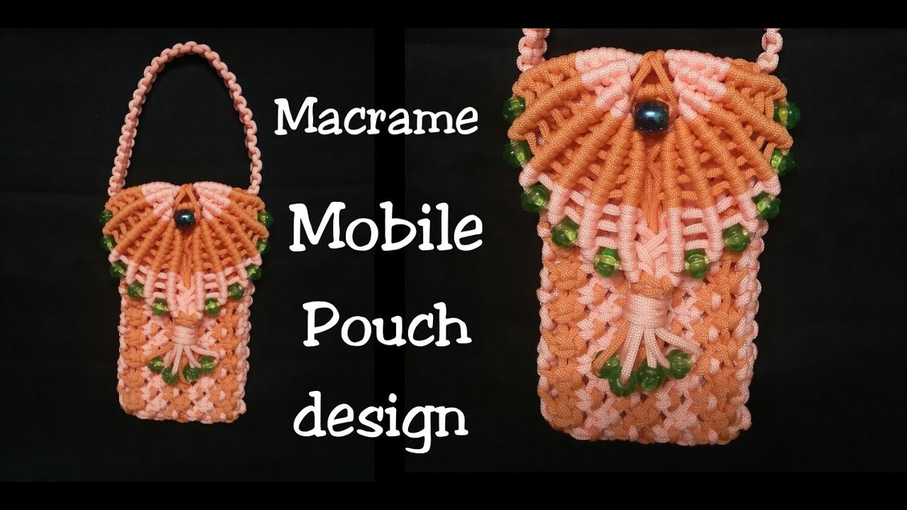 DIY Macrame Phone Bag Easy | Sac macramé, Modèles de macramé gratuit,  Modèles de macramé
