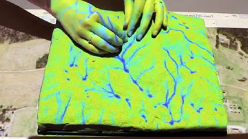 Tangible Landscape: testing a dam