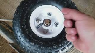 How to fix cart wheel / hand truck wheel or wagon wheel