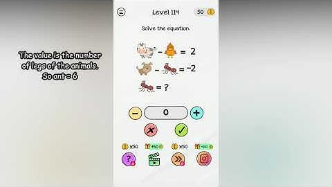 Braindom Level 114 Solve the equation.