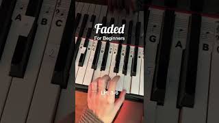 Faded #piano #pianotutorial Alan Walker