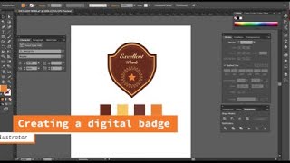 Adobe Illustrator - Creating a digital badge