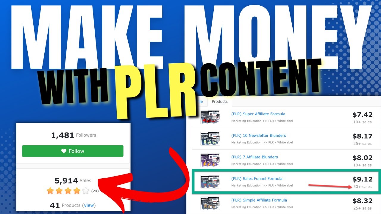 How to Make Money with PLR Content (DO THIS!) - YouTube