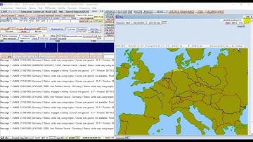 Decoding AIS marine traffic with SDR# and Multipsk, 24 August 2022, 2047 UTC
