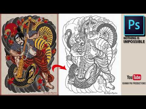 Video [Học Photoshop] - Cách lấy nét để SCAN hình xăm bằng... - youtube