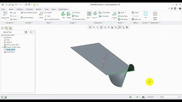 Twist command - Sheet metal Creo 2.0