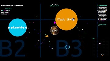 AGAR.IO UNCUT FIRST VIDEO TEAM WOLF OGARIO